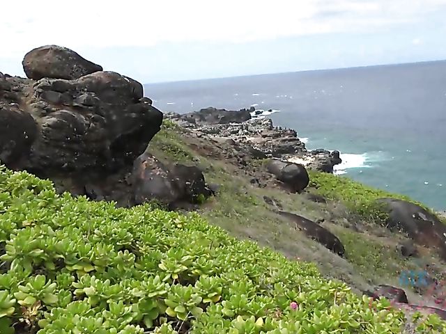 Outdoor POV blow and fuck by the ocean with his girlfriend Melody Marks