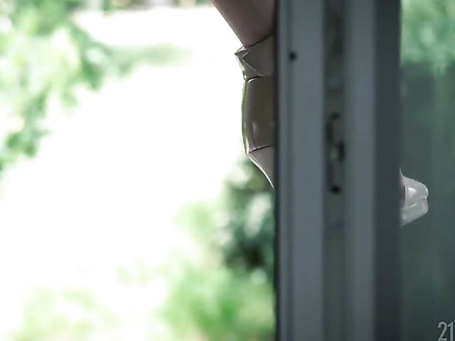  Sensual foot sex in nylons with elegant Adira Allure