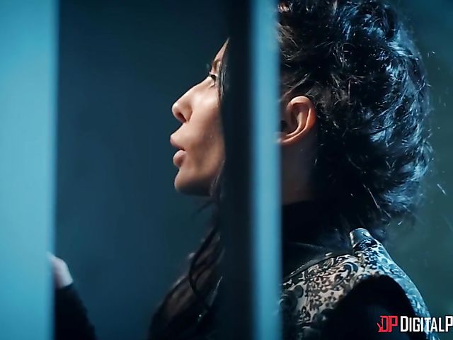 Madison Ivy - Prison fuck with fake tits babe in boots and fishnets 