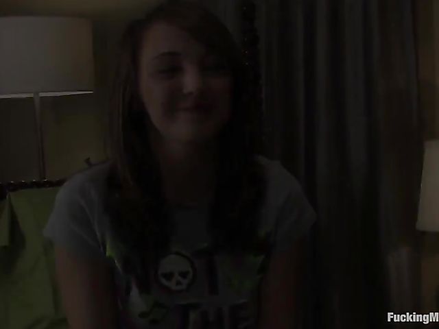 Charlie Laine tied to bed and pounded by machine