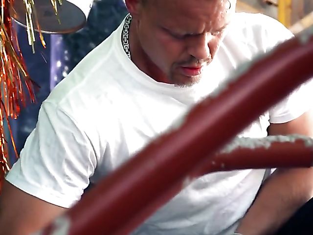 Firm tits girl Lana Roy gets banged by hostel gardener