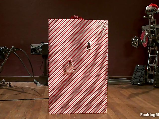 Christmas sybian sex machine compilation with Mckenzee Miles and Holly Heart