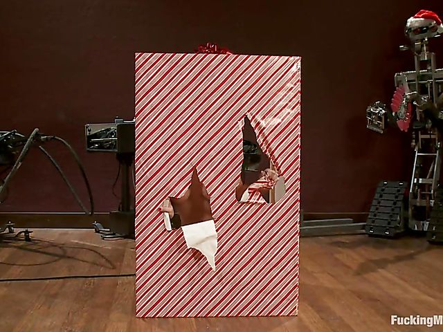 Christmas sybian sex machine compilation with Mckenzee Miles and Holly Heart