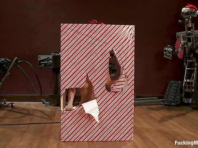 Christmas sybian sex machine compilation with Mckenzee Miles and Holly Heart