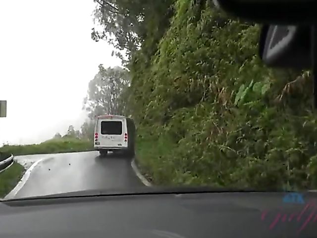 Mi Ha Doan gets her wet pussy fingered in the car