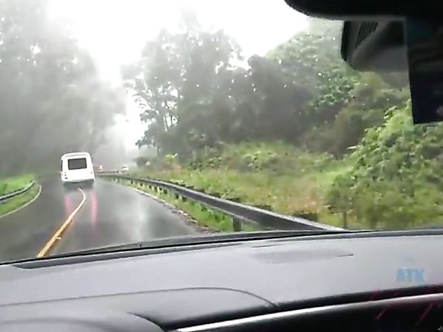 Mi Ha Doan gets her wet pussy fingered in the car