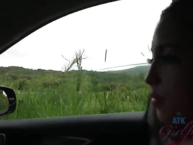 Mi Ha Doan gets her wet pussy fingered in the car