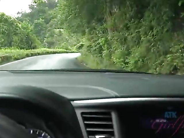 Mi Ha Doan gets her wet pussy fingered in the car