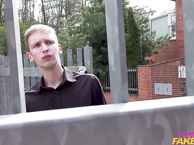 Car fuck in the back of the taxi with horny Francys Belle