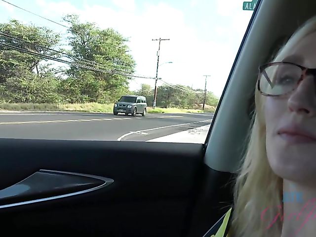 Teen glasses blonde Victoria Gracen gets boned in nature