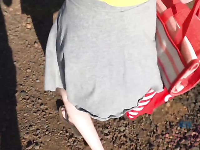 Teen glasses blonde Victoria Gracen gets boned in nature