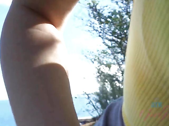 Teen glasses blonde Victoria Gracen gets boned in nature