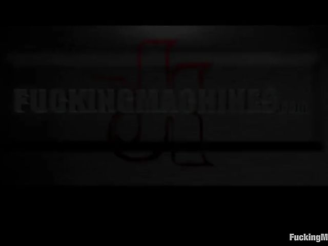 Crazy machine sex with tied up blonde Vendetta