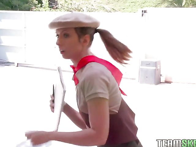 Extra small teen girl scout Daphne Dare gets screwed