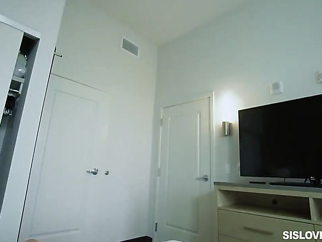 Slut sister Ashley Red enjoys her stepbrother's cock in her fuck hole