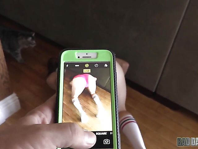 Bad daddy POV with his fuckable stepdaughter Jaycee Star