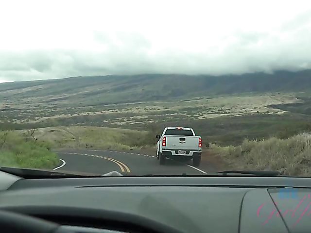 Teen car adventure with bespectacled Lenna Lux fucking in the country 