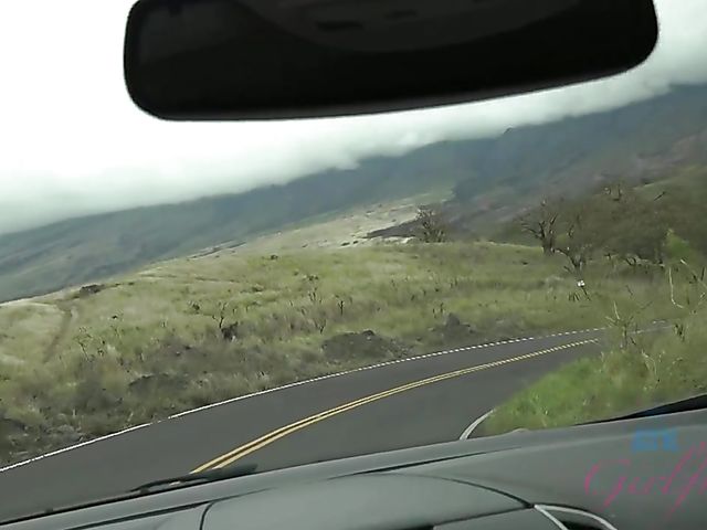 Teen car adventure with bespectacled Lenna Lux fucking in the country 