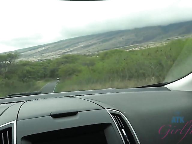 Teen car adventure with bespectacled Lenna Lux fucking in the country 