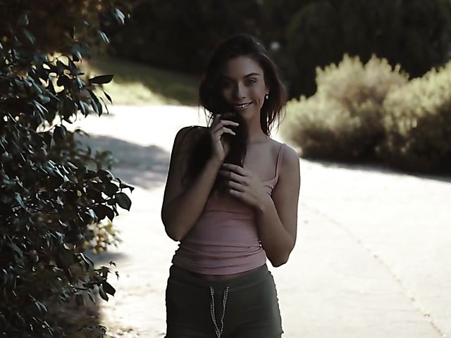 Pussy fingering orgasm with slim girl Sabrisse