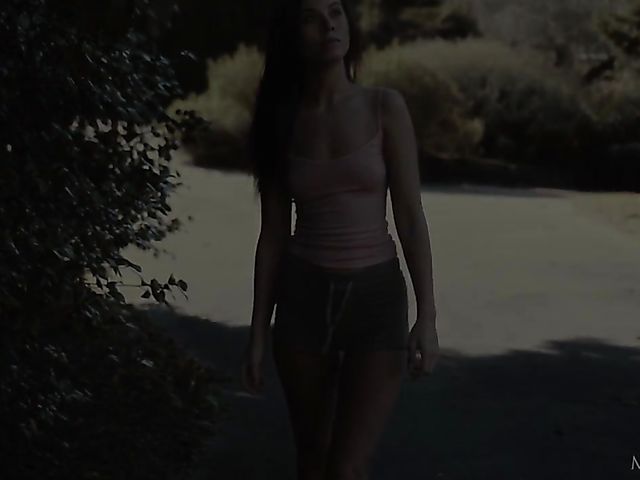 Pussy fingering orgasm with slim girl Sabrisse