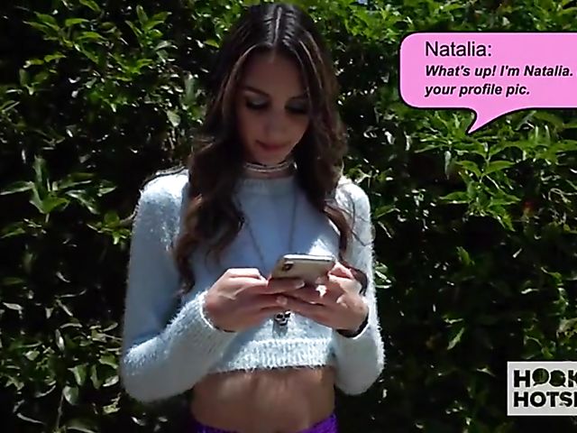 Small tits slut Natalia Nix gets her tight pussy used