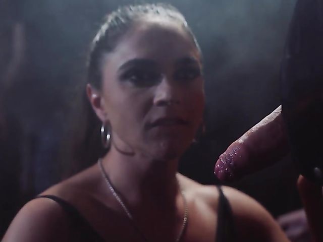 Femdom sex in the dungeon with busty mistress Marta Lacroft