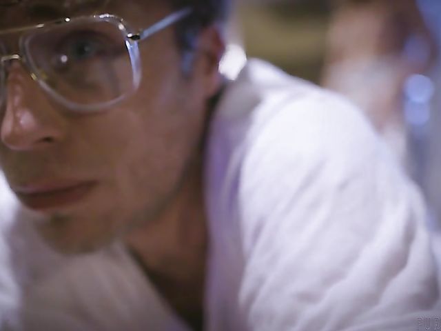 Big tittied MILF in silver Cherie DeVille pegging and fisting guy after getting her pussy boned