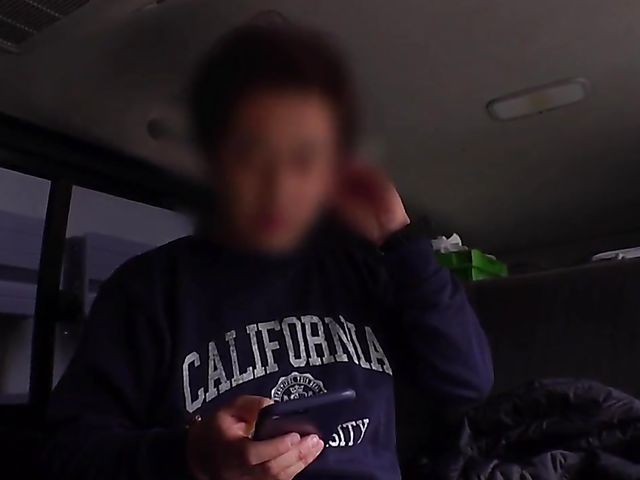 Busty Japanese teen making horny guys happy