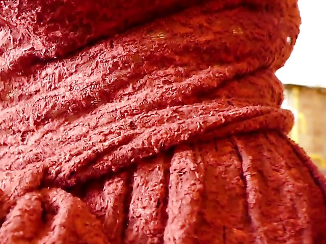 Lesbian old and young fisting and strapon session in the kitchen