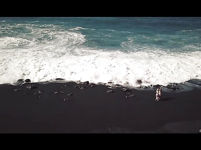 Olivia Sin & Emylia Argan - Sensual lesbian love by the ocean 