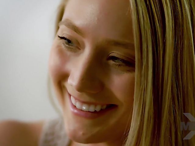 Kristen Scott and AJ Applegate lesbian warm-up and cock share