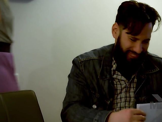 Kristen Scott and AJ Applegate lesbian warm-up and cock share