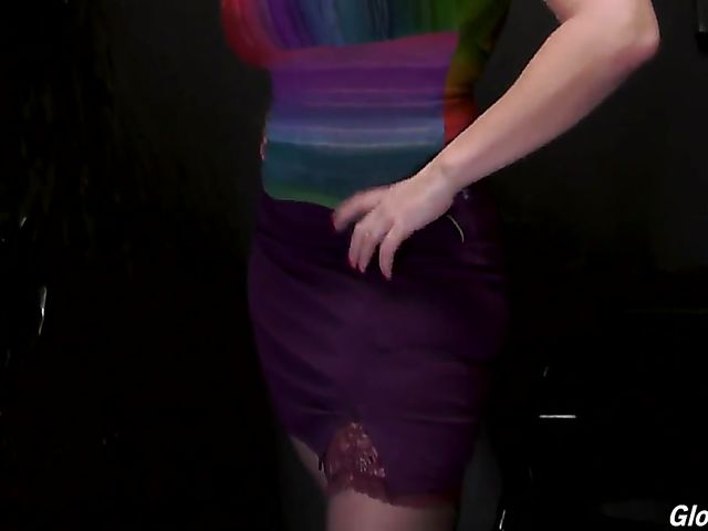 Gloryhole interracial fun with huge tittied curly mom Sara Jay