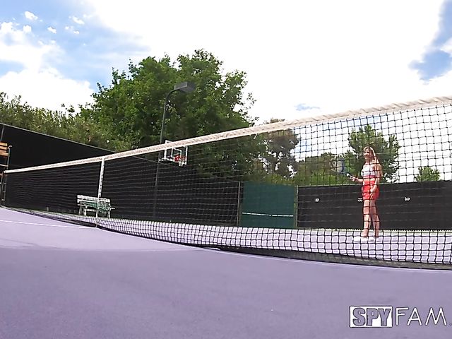 Serena Avery - Teen fucked outdoors after tennis lesson