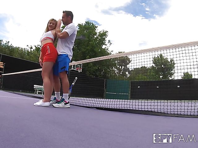 Serena Avery - Teen fucked outdoors after tennis lesson
