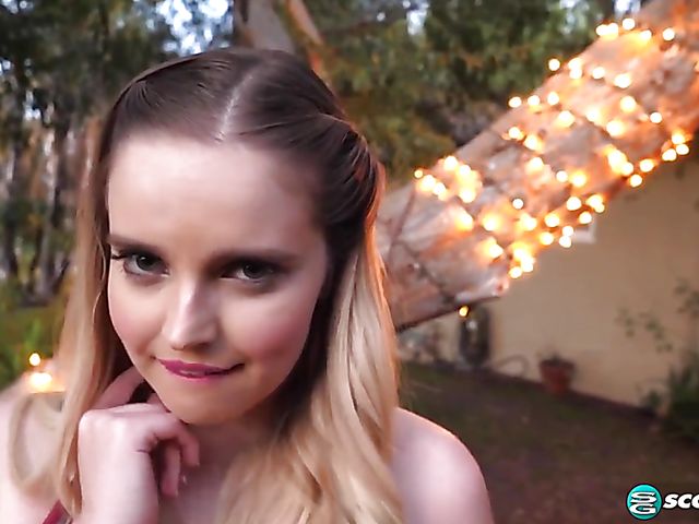 Codi Vore flaunts her huge fat tits and fingers her chubby hairy pussy by the fire