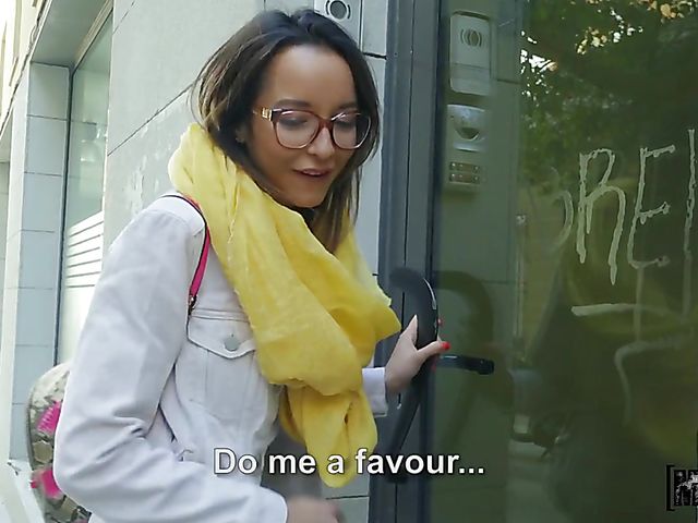 Staircase sex for money with hot neighbor Rancys Belle 