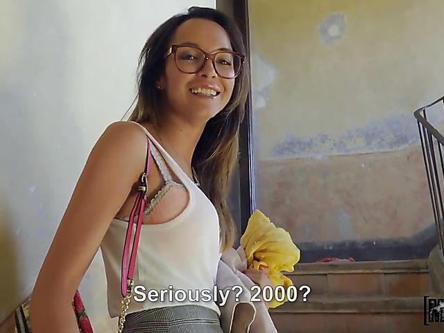 Staircase sex for money with hot neighbor Rancys Belle 