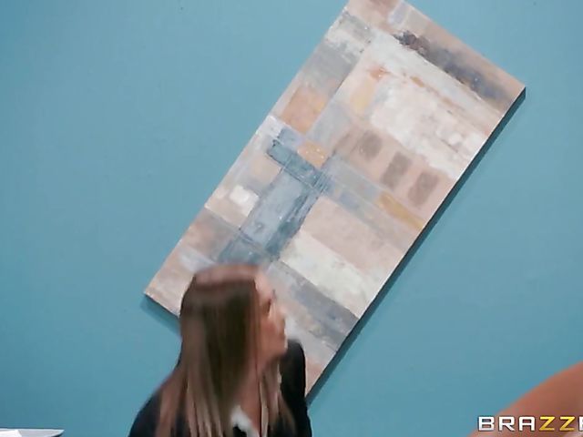 Big titty Audrey Bitoni office banging with her boss Charles Dera