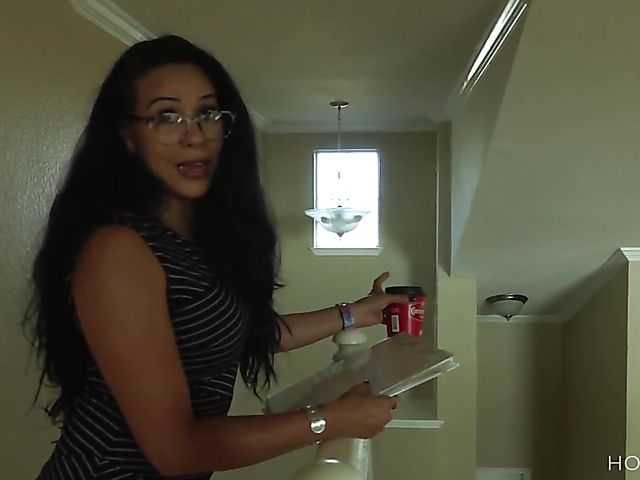 Squirt orgasm and doggystyle creampie with a smoking hot realtor