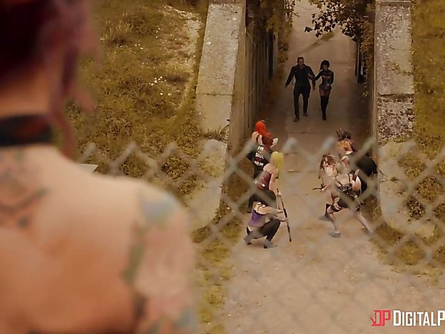 Danny D anal fucks horny amazon woman Tina Kay outdoors 