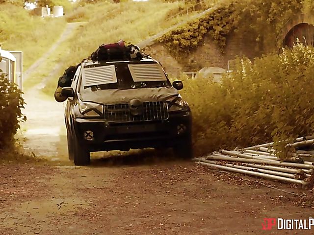 Danny D anal fucks horny amazon woman Tina Kay outdoors 