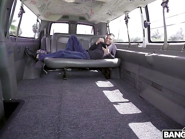 Facial in a van for petite Chinese teen Lulu Chu