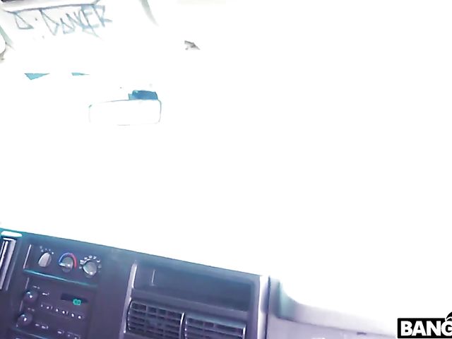 Facial in a van for petite Chinese teen Lulu Chu