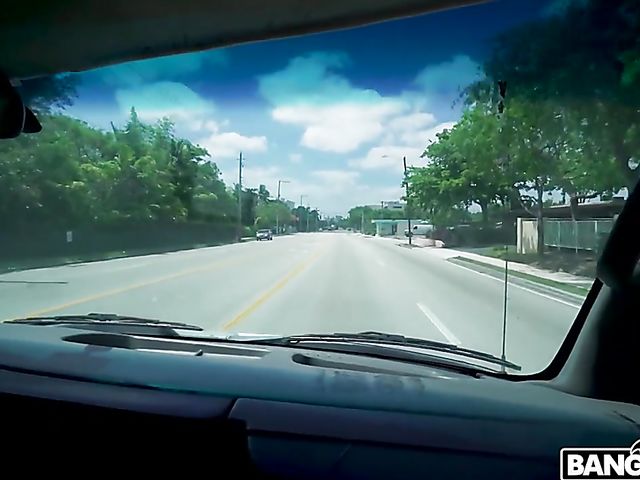 Facial in a van for petite Chinese teen Lulu Chu