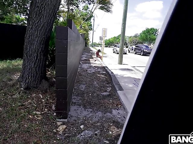 Facial in a van for petite Chinese teen Lulu Chu