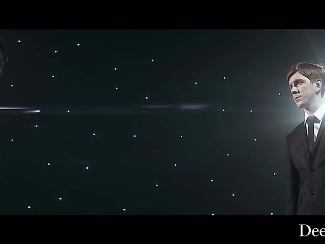 Hardcore fuck in fishnets with hot actress Mia Melano on stage