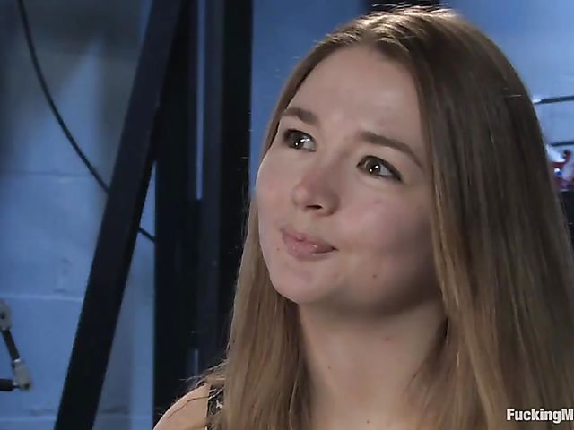 Savannah West - Shaved pussy stimulation with machines