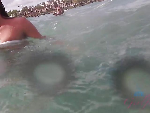 Beachside holidays with teen bikini girlfriend Zoe Bloom